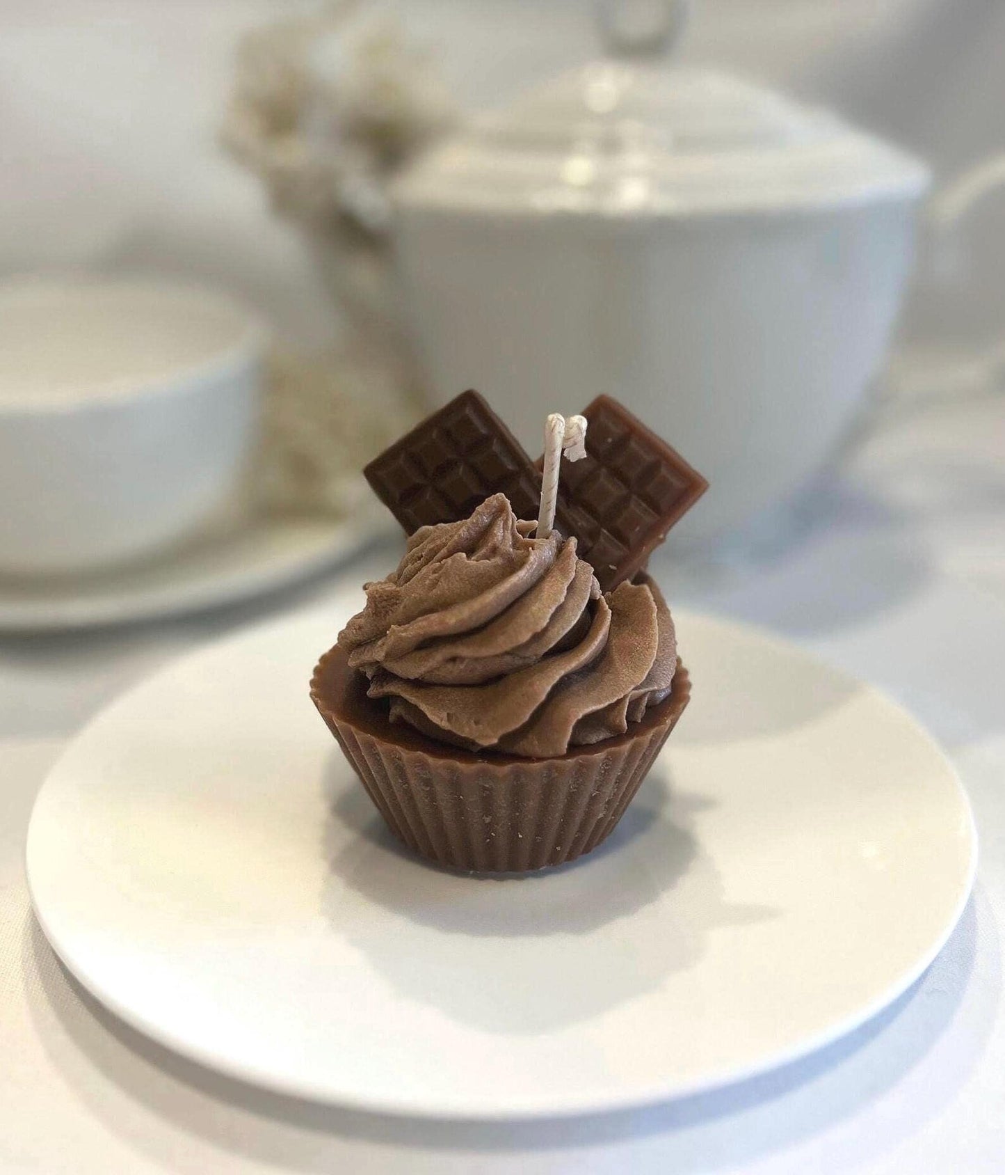 Chocolate Cupcake Candle