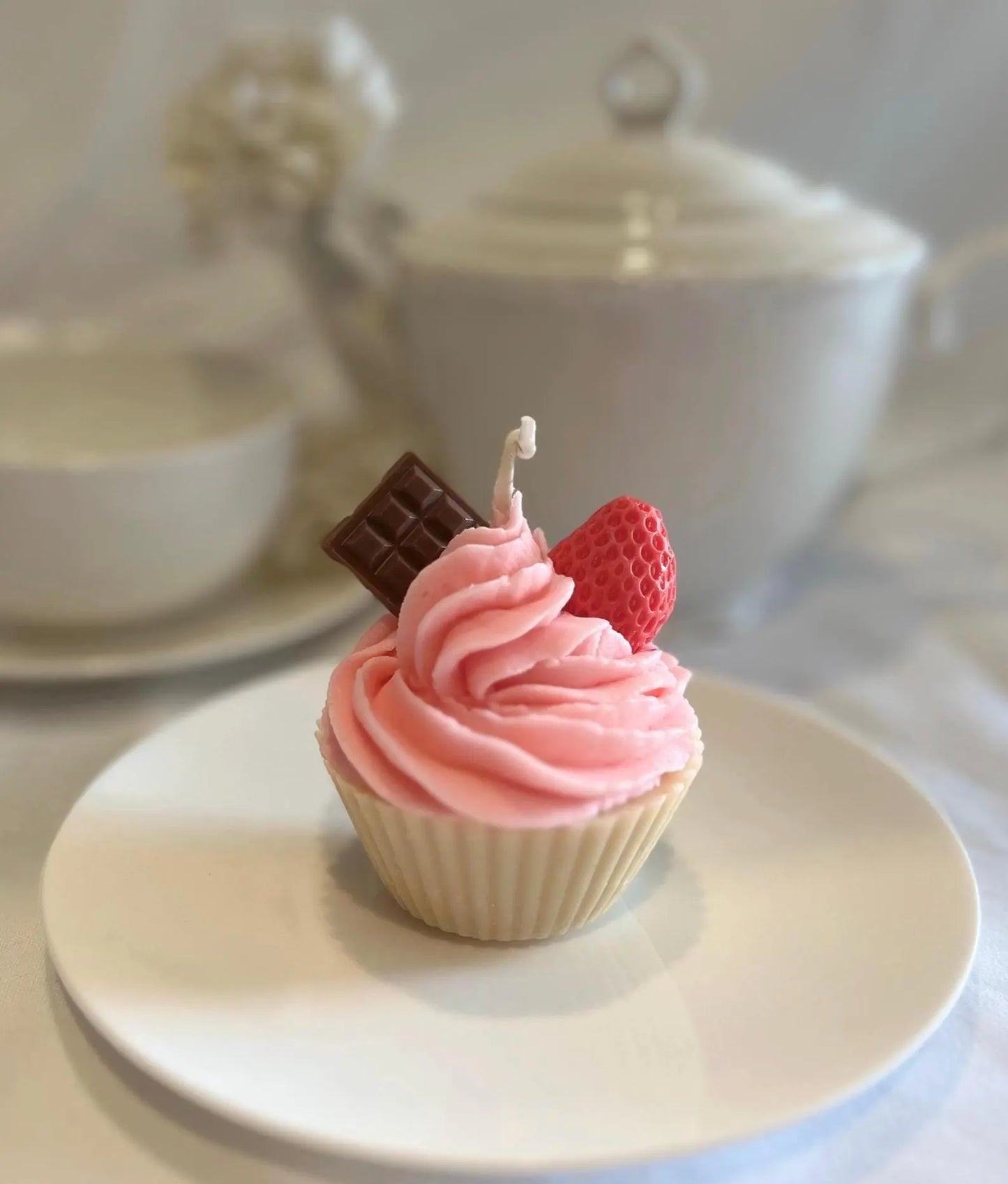 Strawberry Cupcake Candle
