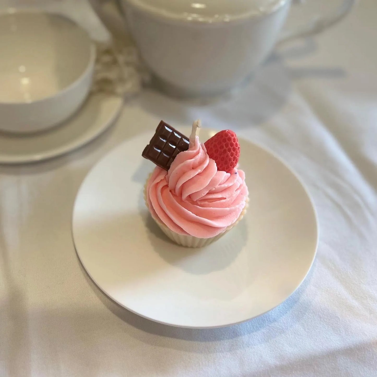 Strawberry Cupcake Candle